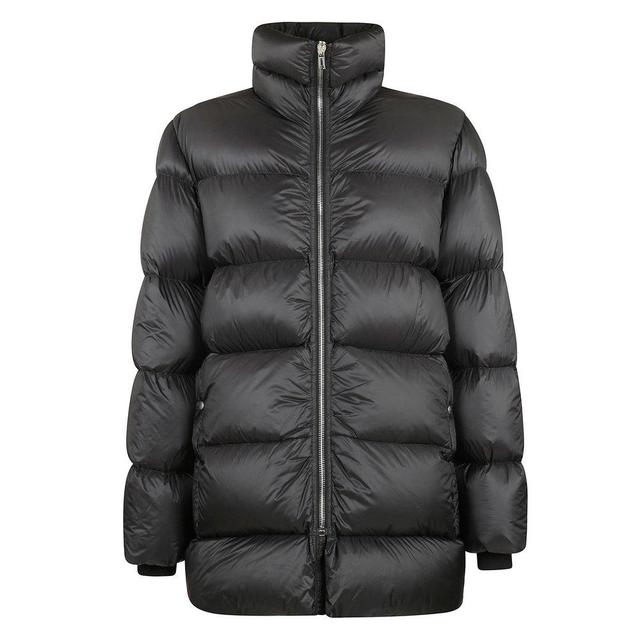 Zipped Padded Coat In Black Product Image