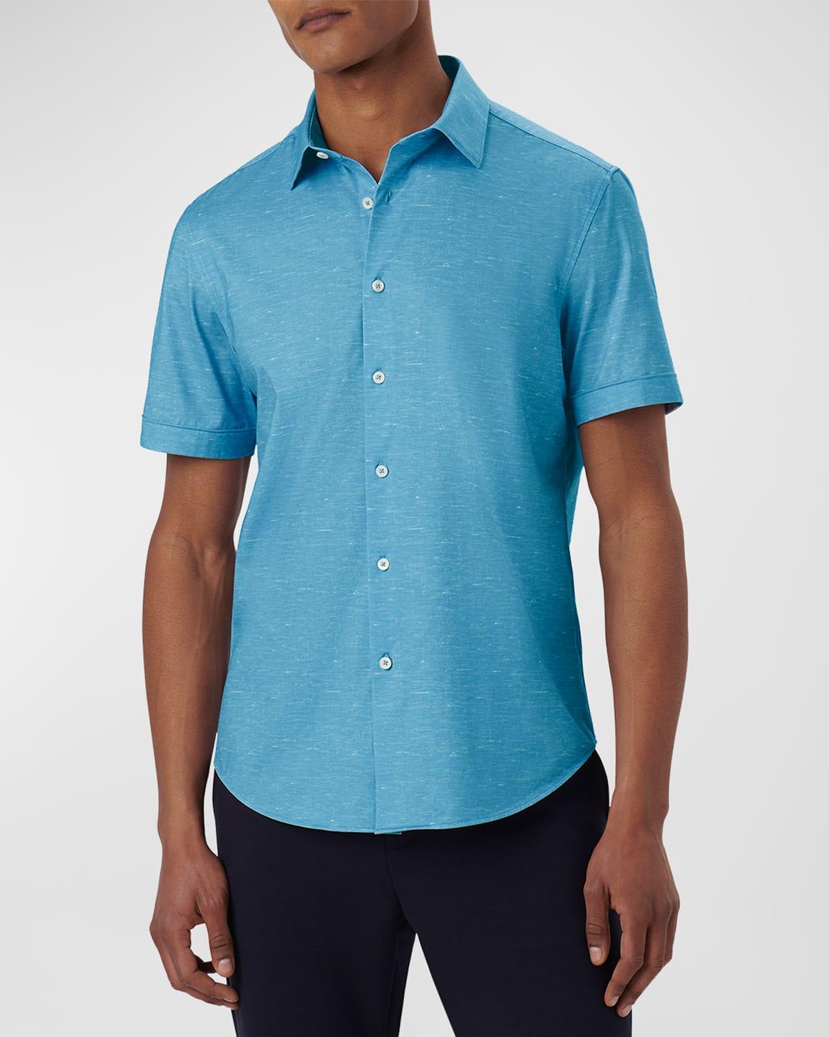 Mens OoohCotton Tech Heathered Sport Shirt Product Image