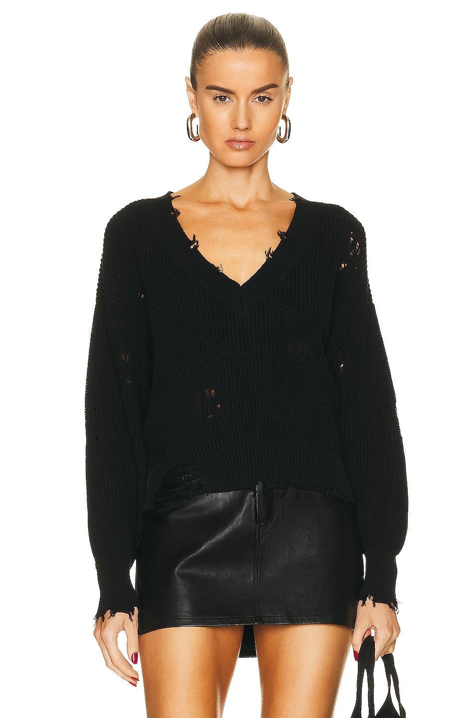 SER.O.YA Syd Sweater in Black - Black. Size S (also in L, M, XS). Product Image