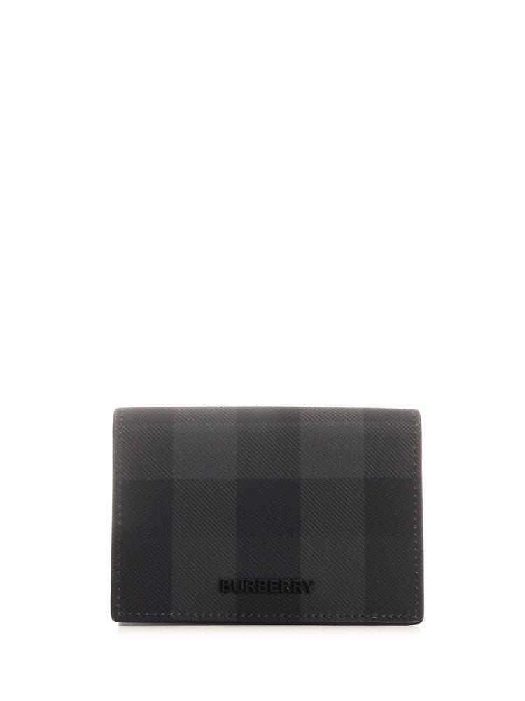 BURBERRY Logo Plaque Checked Bi In Grey Product Image