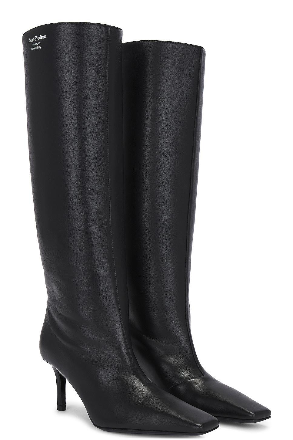 Acne Studios Knee High Boot in Black Product Image