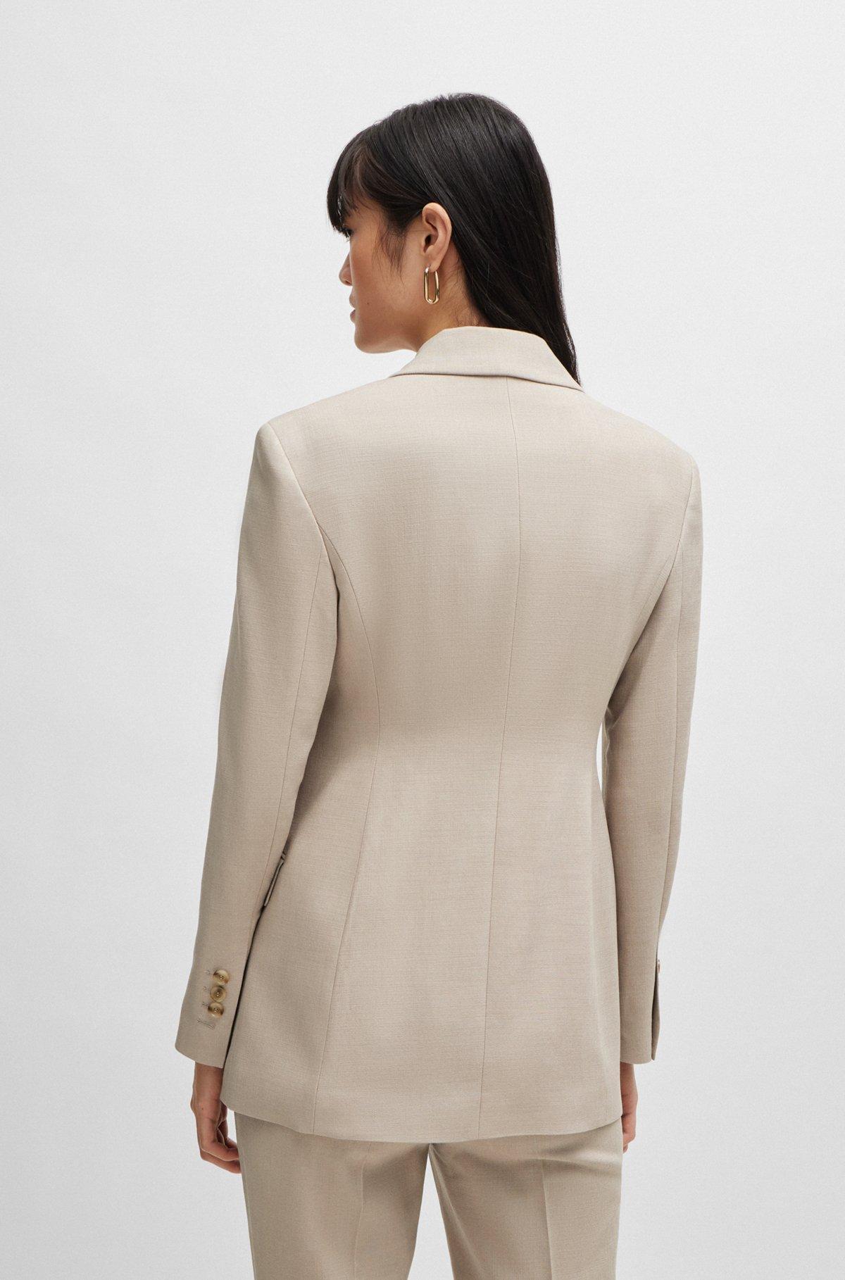 Single-breasted jacket in stretch fabric Product Image