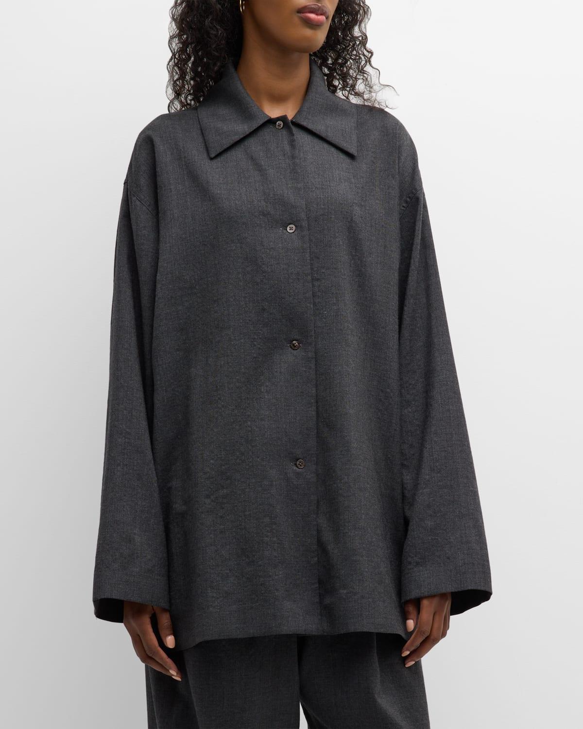 Rigel Oversized Poplin Shirt Product Image