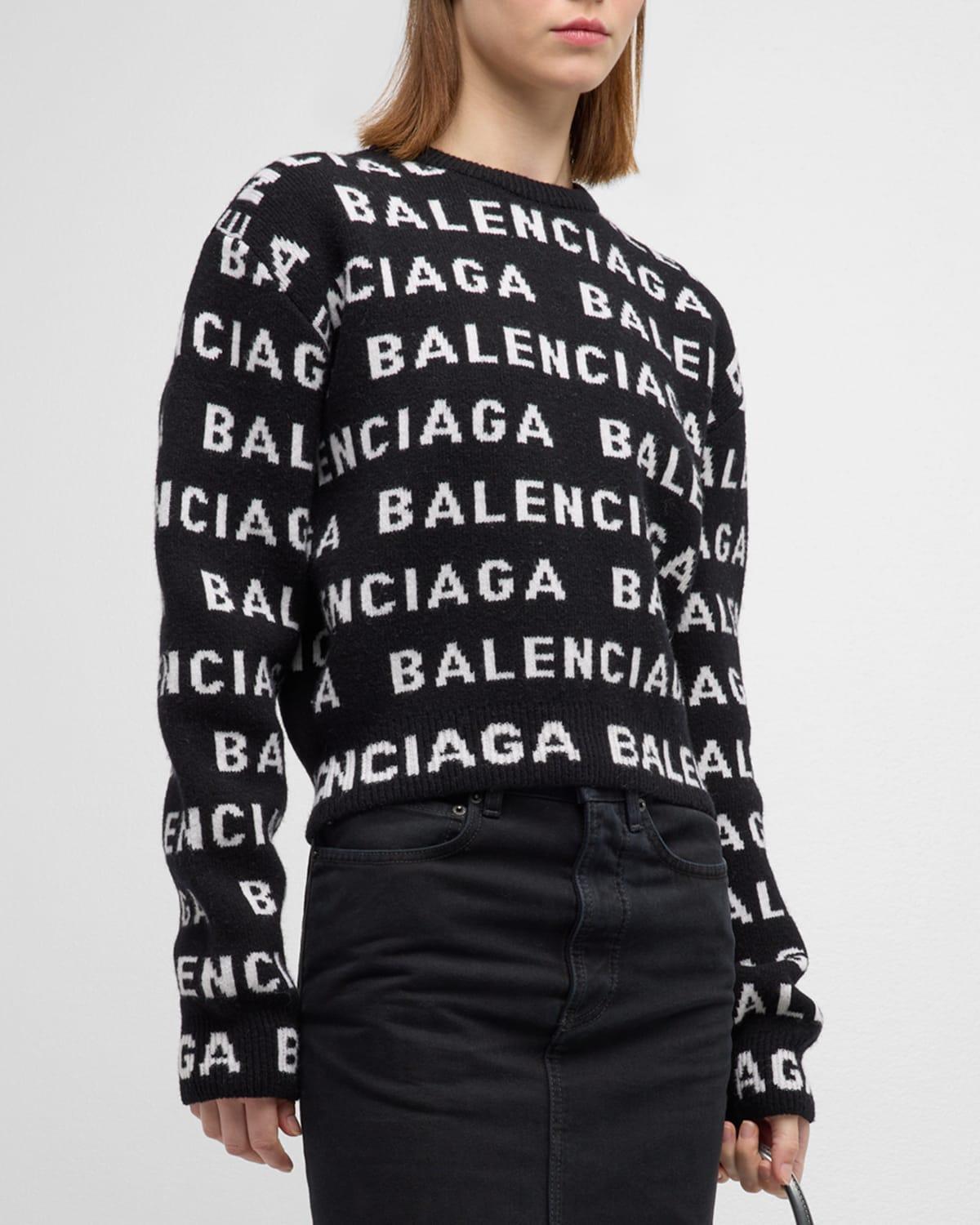 Womens Bal Horizontal Allover Cropped Sweater Product Image