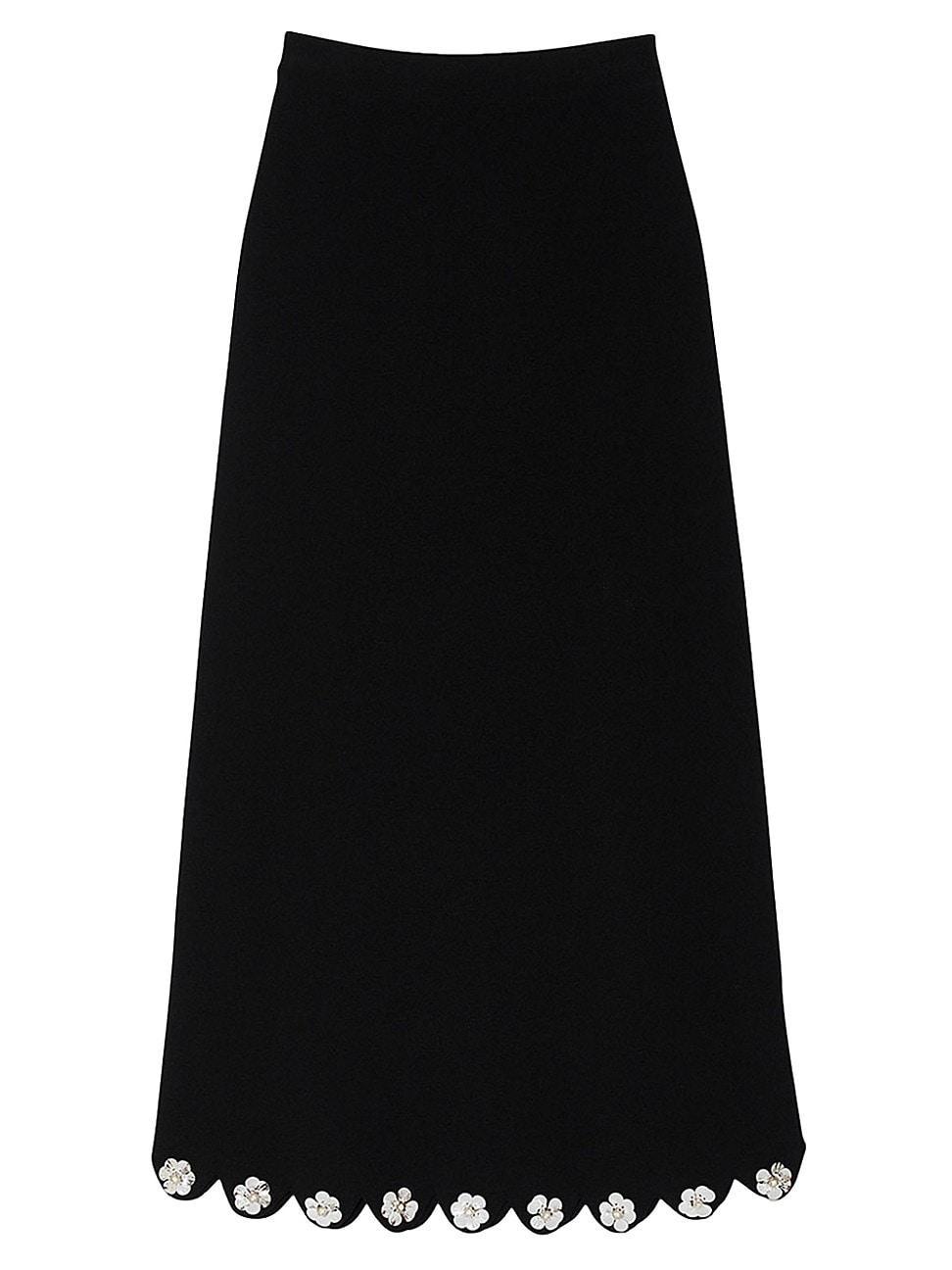 Womens Long Knit Skirt product image