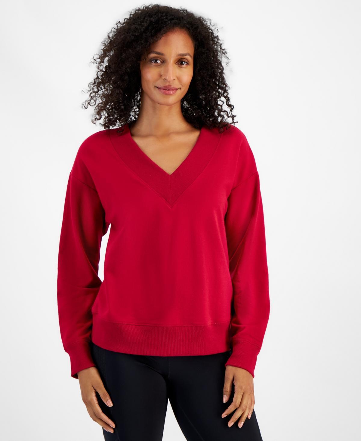 Id Ideology Womens Fleece V-Neck Sweatshirt, Created for Macys Product Image