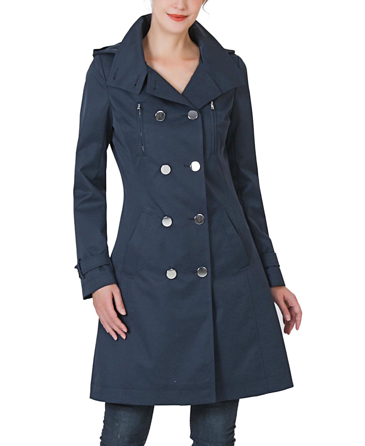 Kimi + Kai Womens Eeva Water-Resistant Hooded Trench Coat Product Image