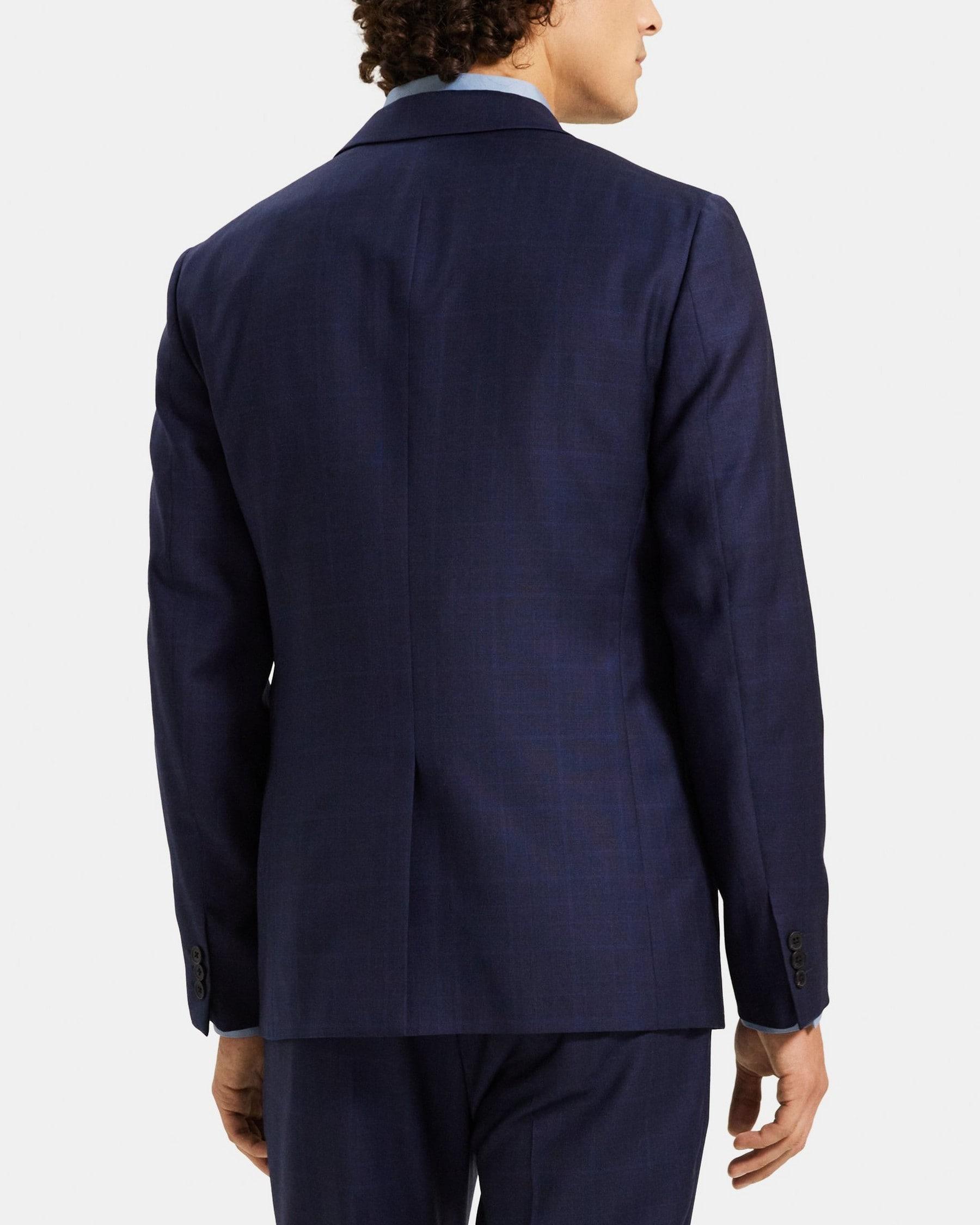 Unstructured Blazer in Plaid Wool Product Image