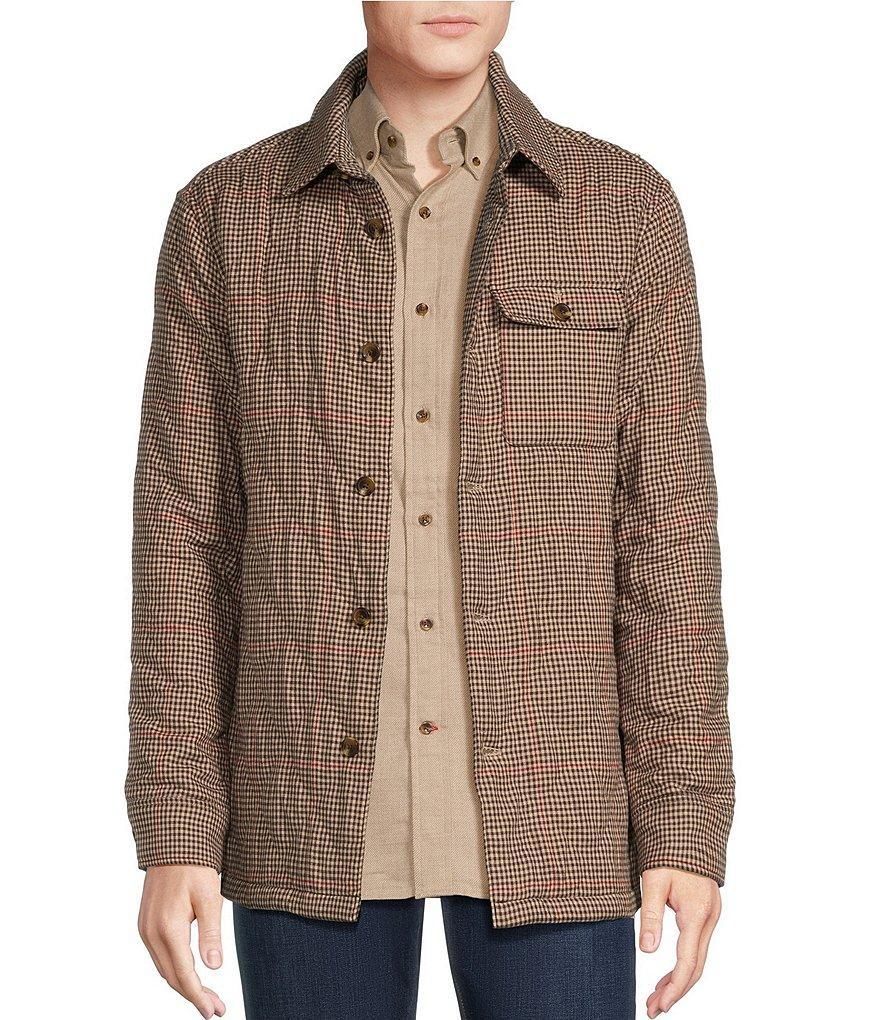 Cremieux Blue Label Down East Collection Plaid Quilted Flannel Woven Shirt Jacket Product Image