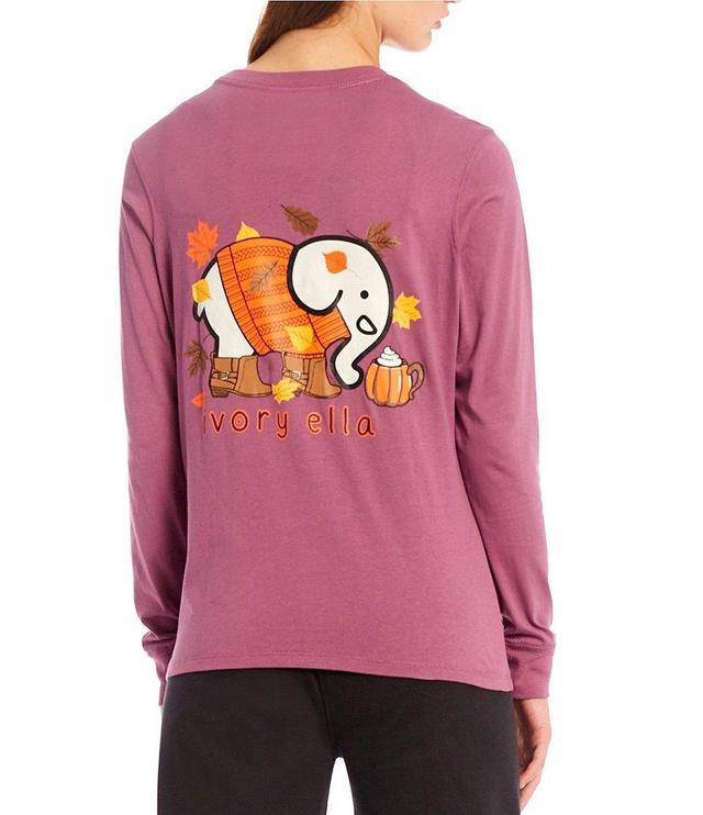 Ivory Ella Fall Feelings Long Sleeve Graphic T-Shirt Product Image