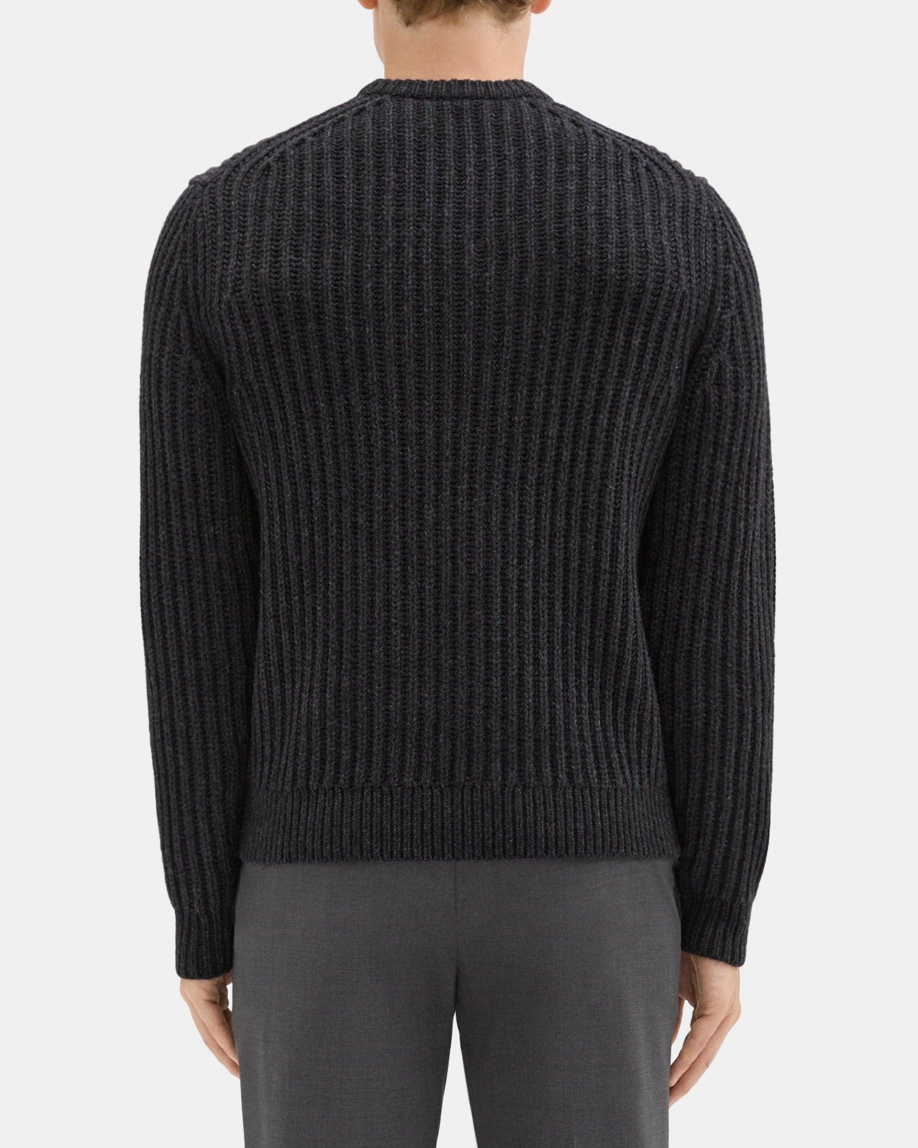 Crewneck Sweater in Cable Knit Product Image