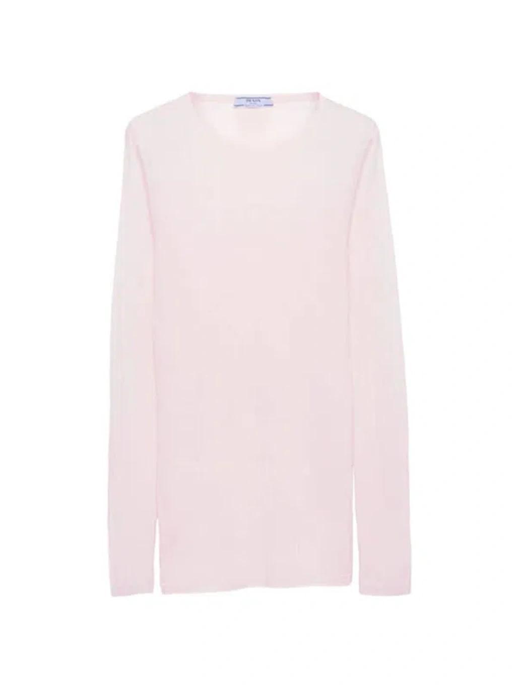 Cashmere and silk crew-neck sweater Product Image