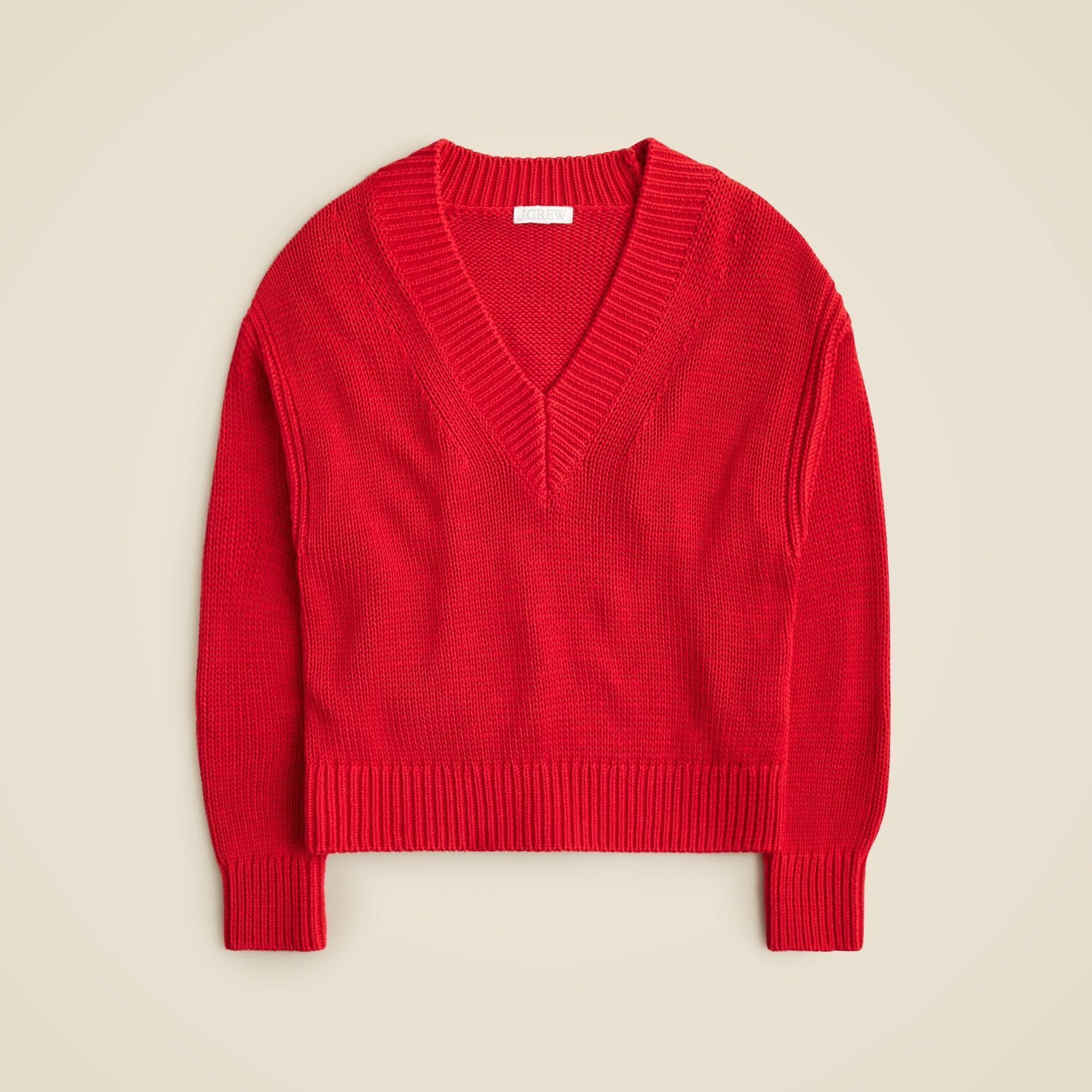 Relaxed V-neck sweater Product Image