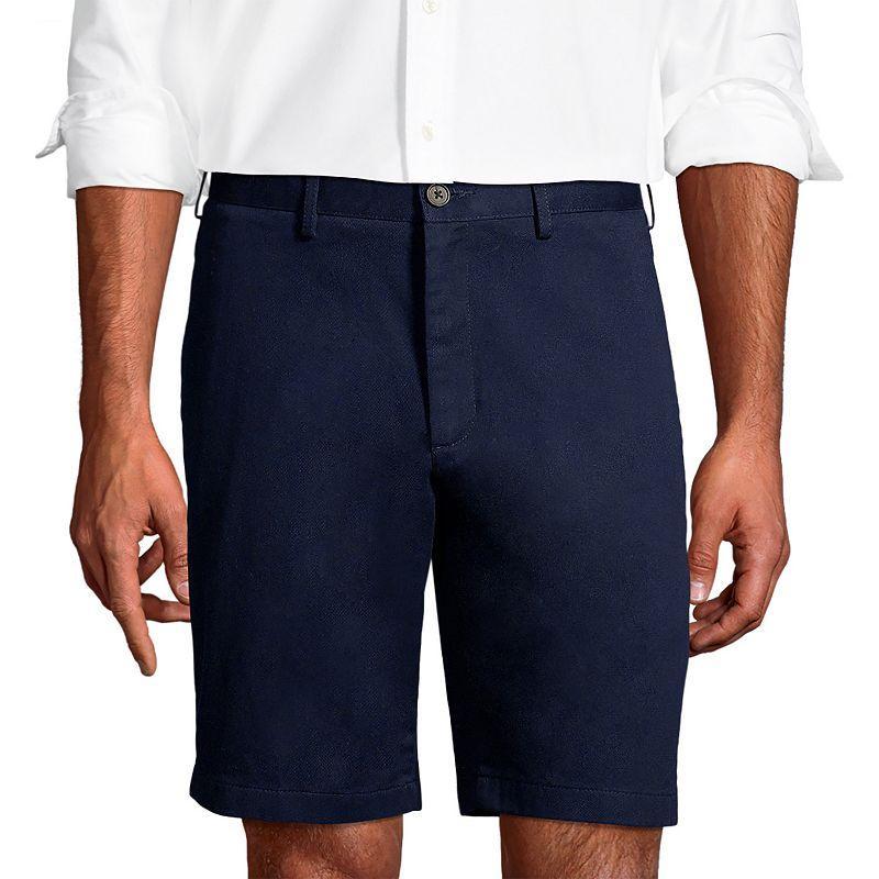 Lands End Mens Traditional Fit 9 Inch No Iron Chino Shorts Product Image