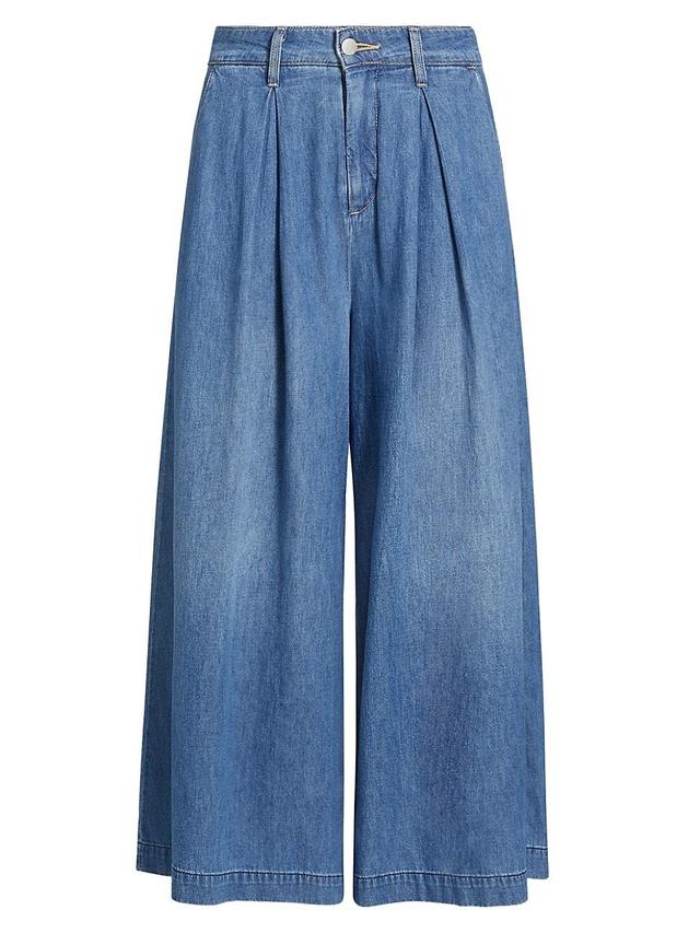 Womens Elowyn Pleated Palazzo Jeans Product Image