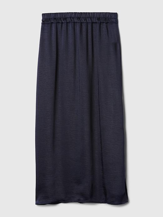 Satin Midi Skirt Product Image