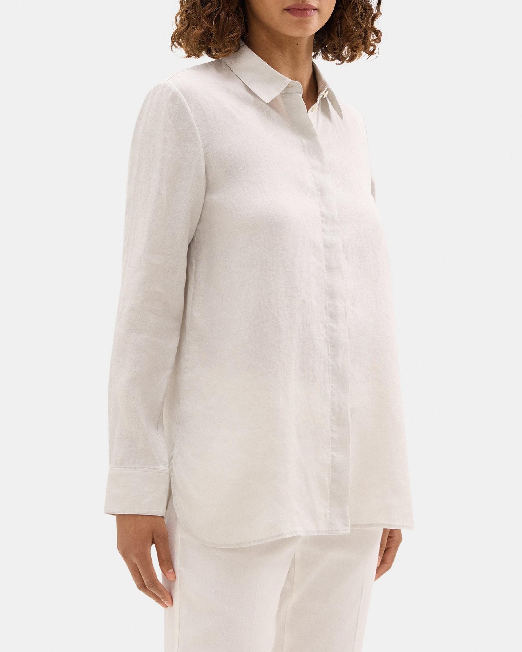 Tunic Shirt in Linen Product Image