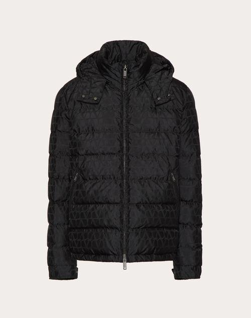 NYLON DOWN JACKET WITH TOILE ICONOGRAPHE PATTERN Product Image