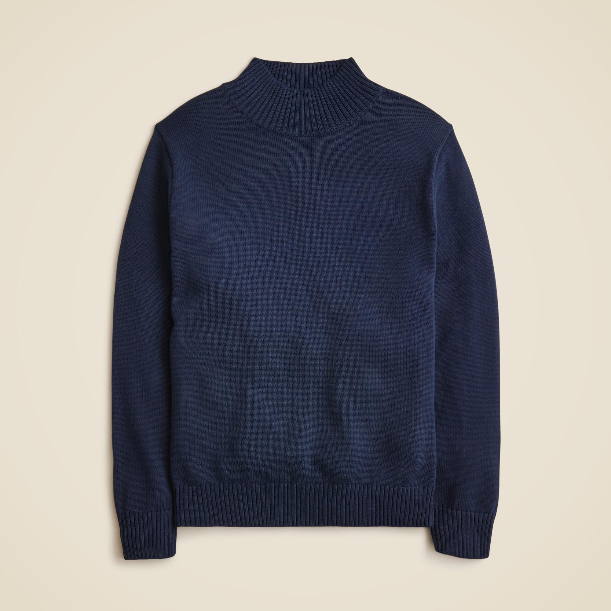 Heritage cotton mockneck sweater Product Image