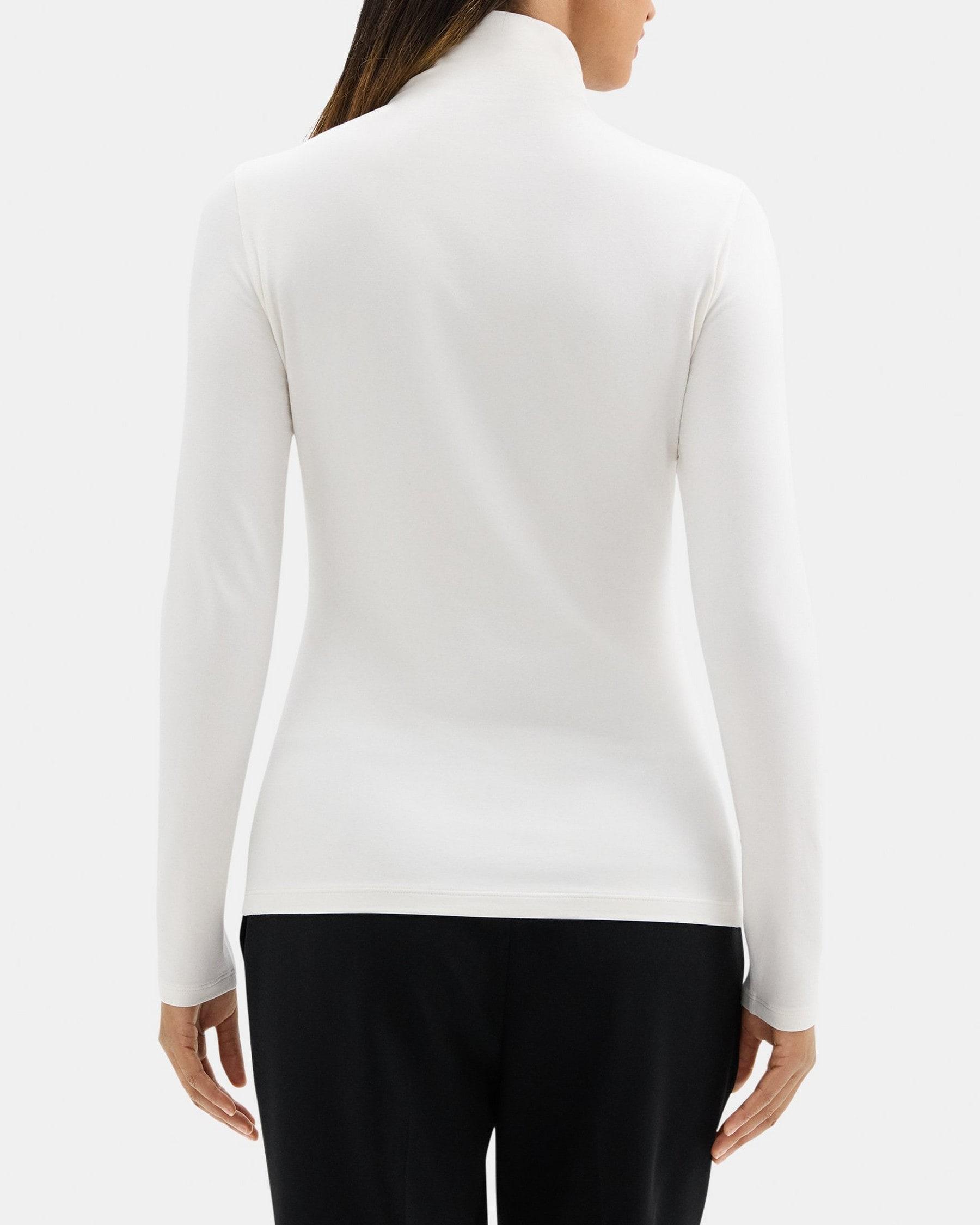 Long-Sleeve Turtleneck Tee in Pima Cotton Jersey Product Image