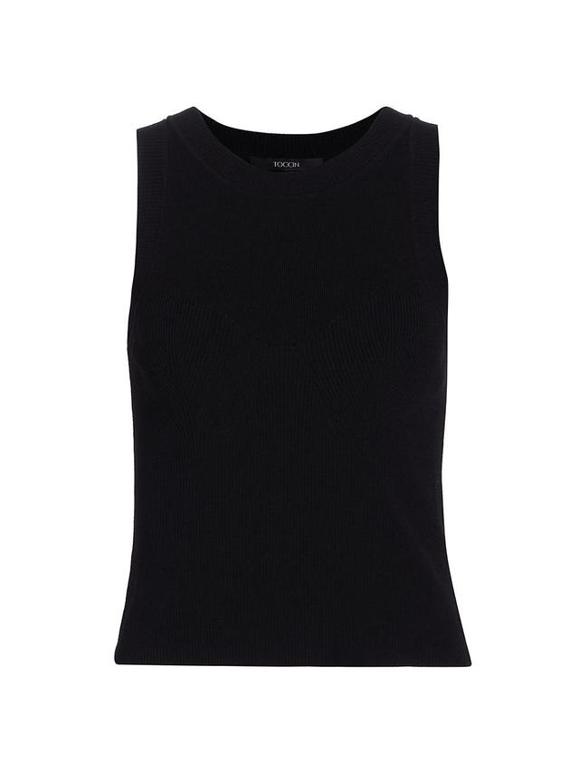 Womens Tatum Rib-Knit Racerback Tank Product Image