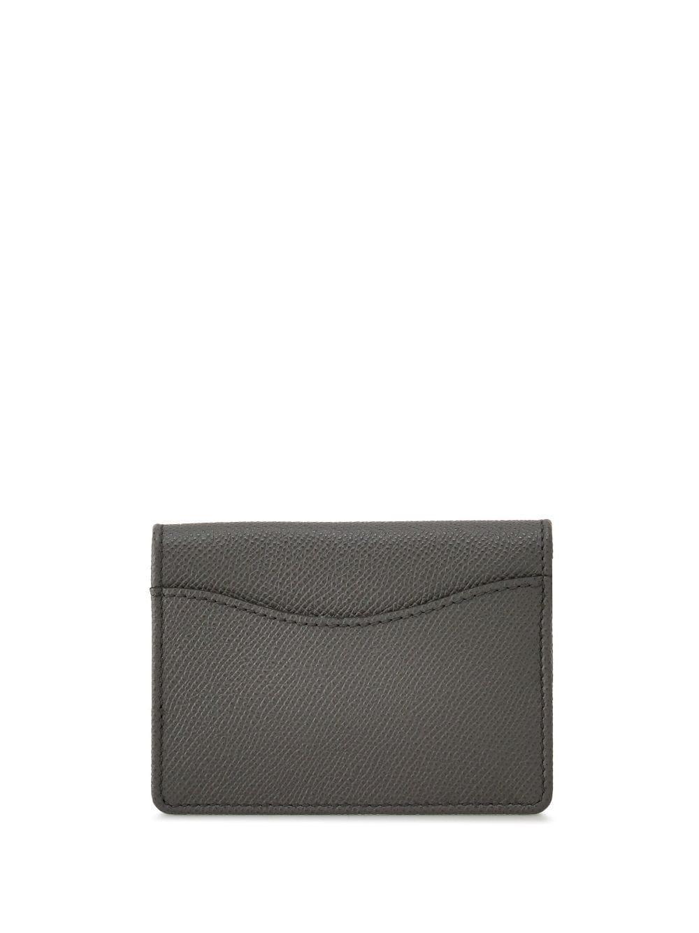 Gancini Business Card Holder In Grey Product Image