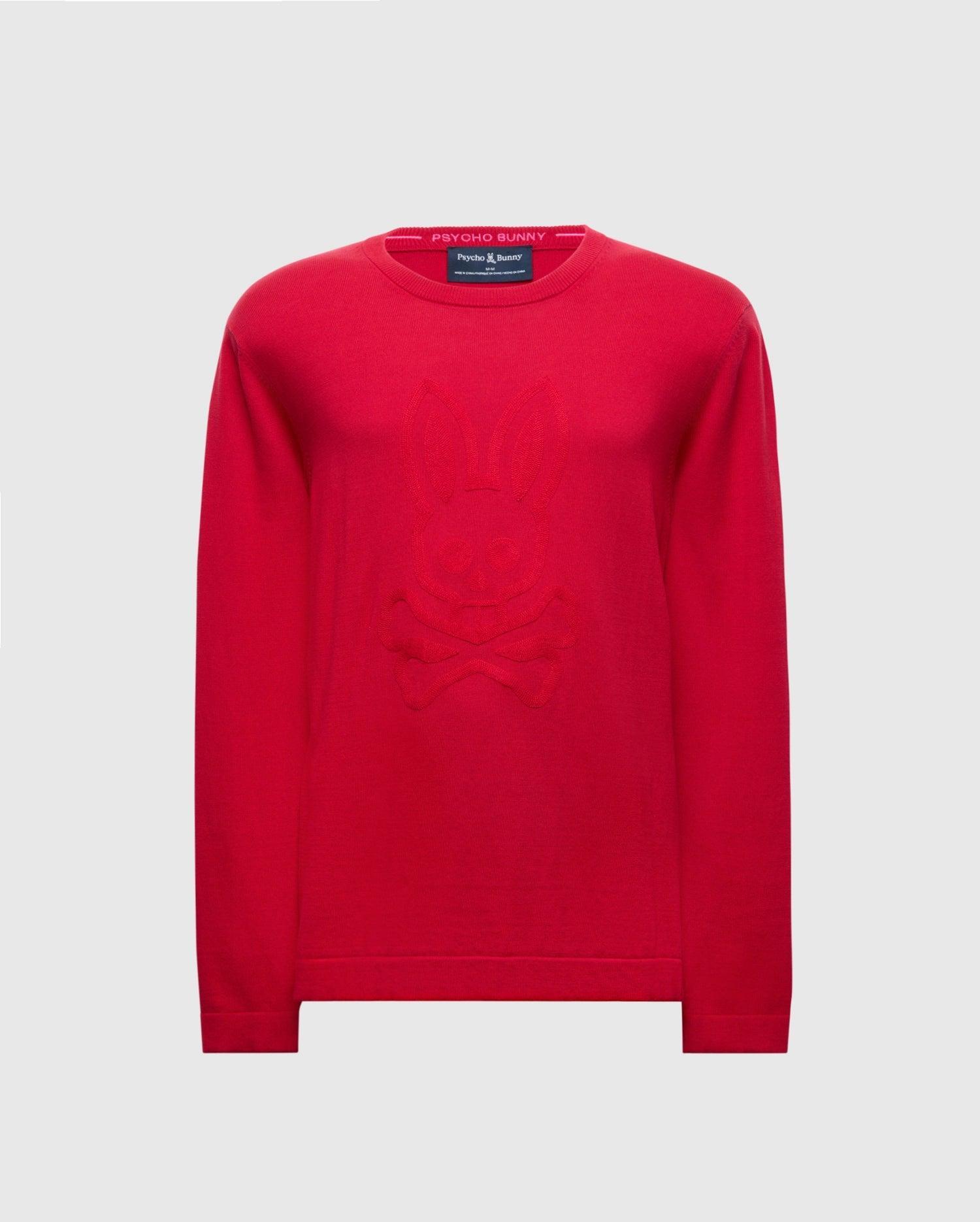 Mens Cory Chainstitch Cotton Sweater 613 JESTER RED / XXXL Product Image