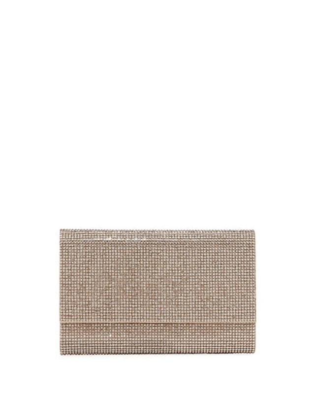 JUDITH LEIBER Fizzoni Full-beaded Clutch Bag In Champagne Prosecco Product Image