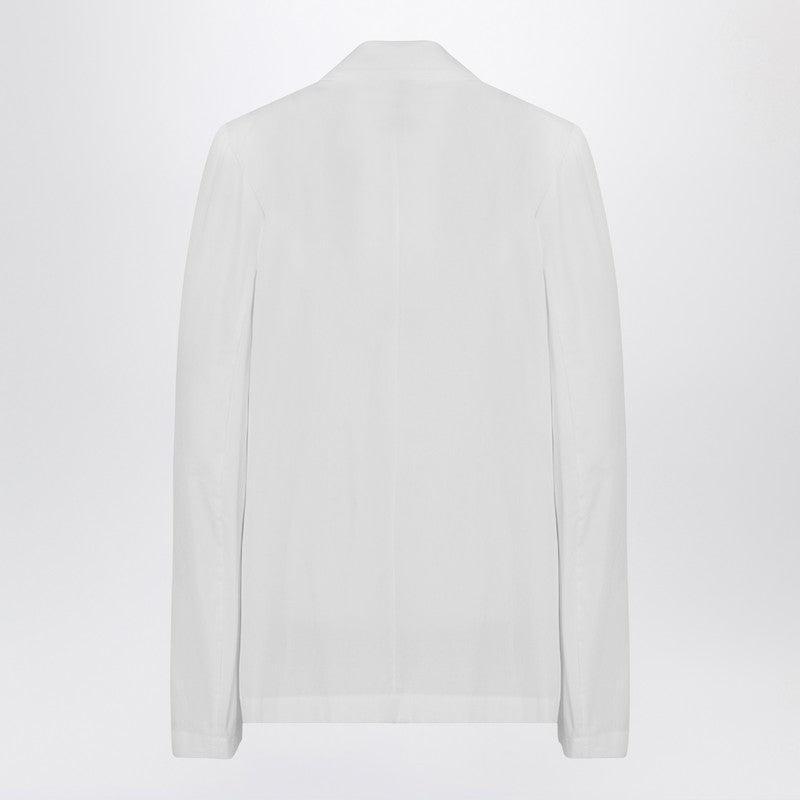 DRIES VAN NOTEN White Double-breasted Cotton Jacket Women Product Image