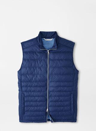 Peter Millar Mens Crown Elite Light Vest | Color: Atlantic Blue | Size: XL Product Image