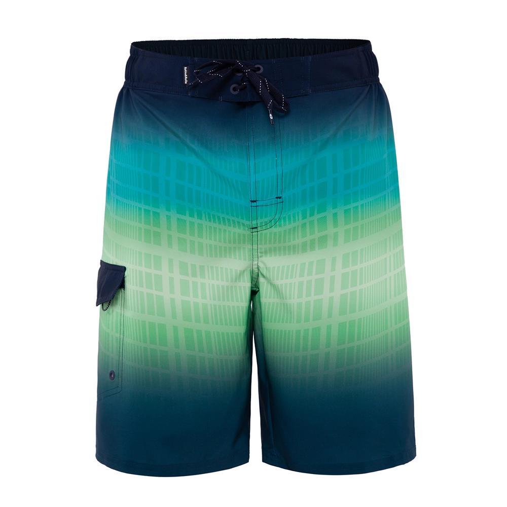 Rokka&Rolla Men's 9" Half Elastic Waist Board Shorts Product Image