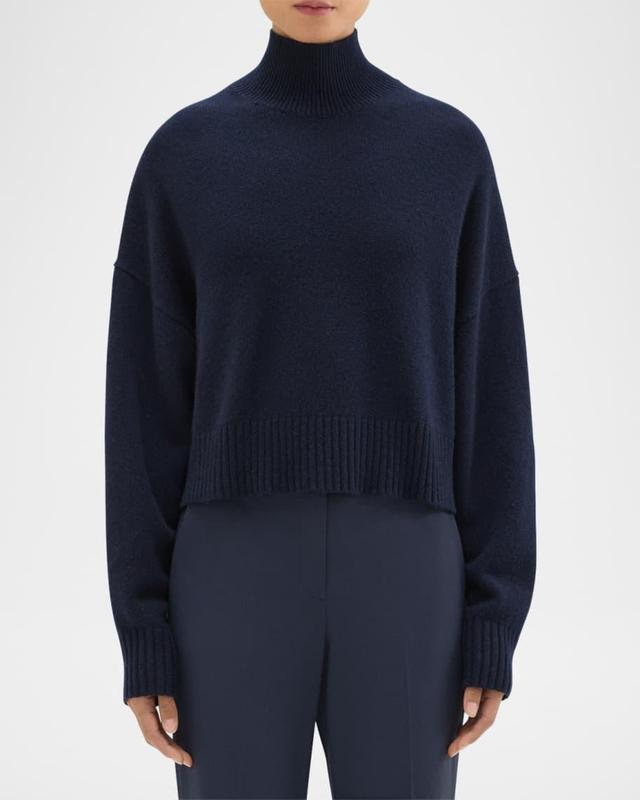 Cropped Cashmere Pullover Sweater Product Image