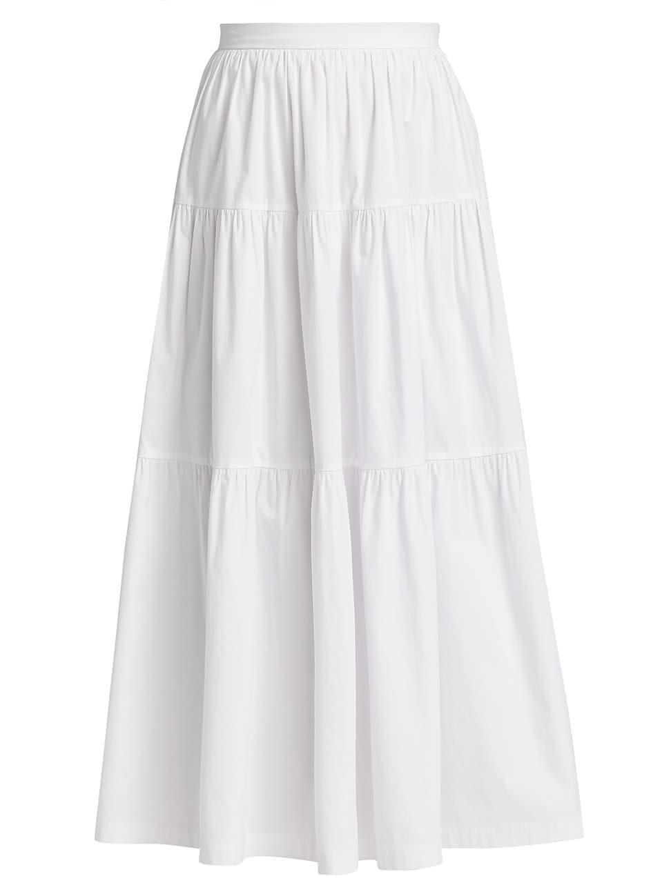 Womens Sea Tiered Midi-Skirt Product Image