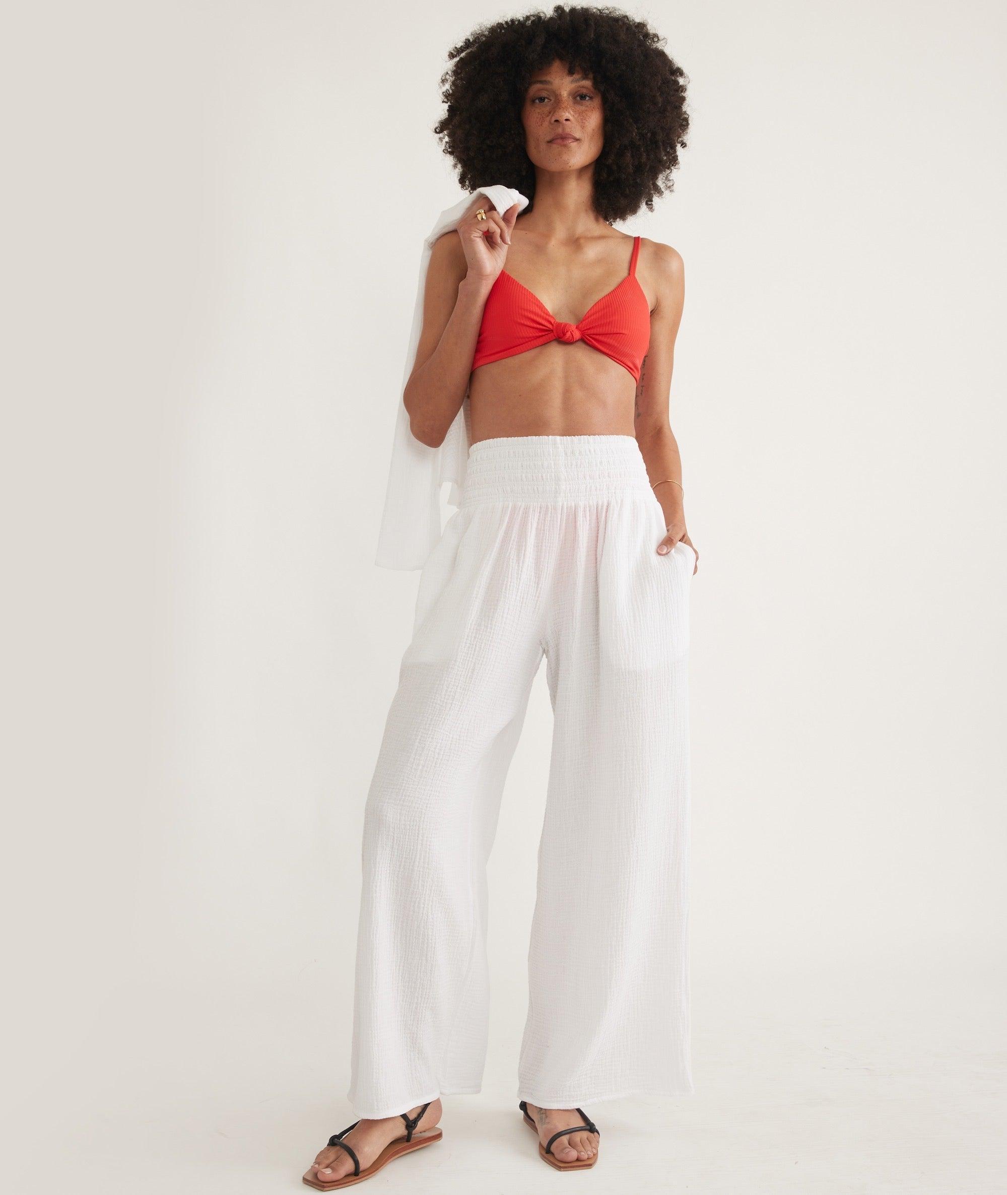 Sophia Double Cloth Palazzo Pant Product Image