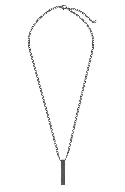 Brook and York Mens Engravable Stainless Steel Necklace Product Image