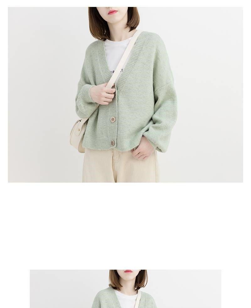 V-Neck Cardigan Product Image