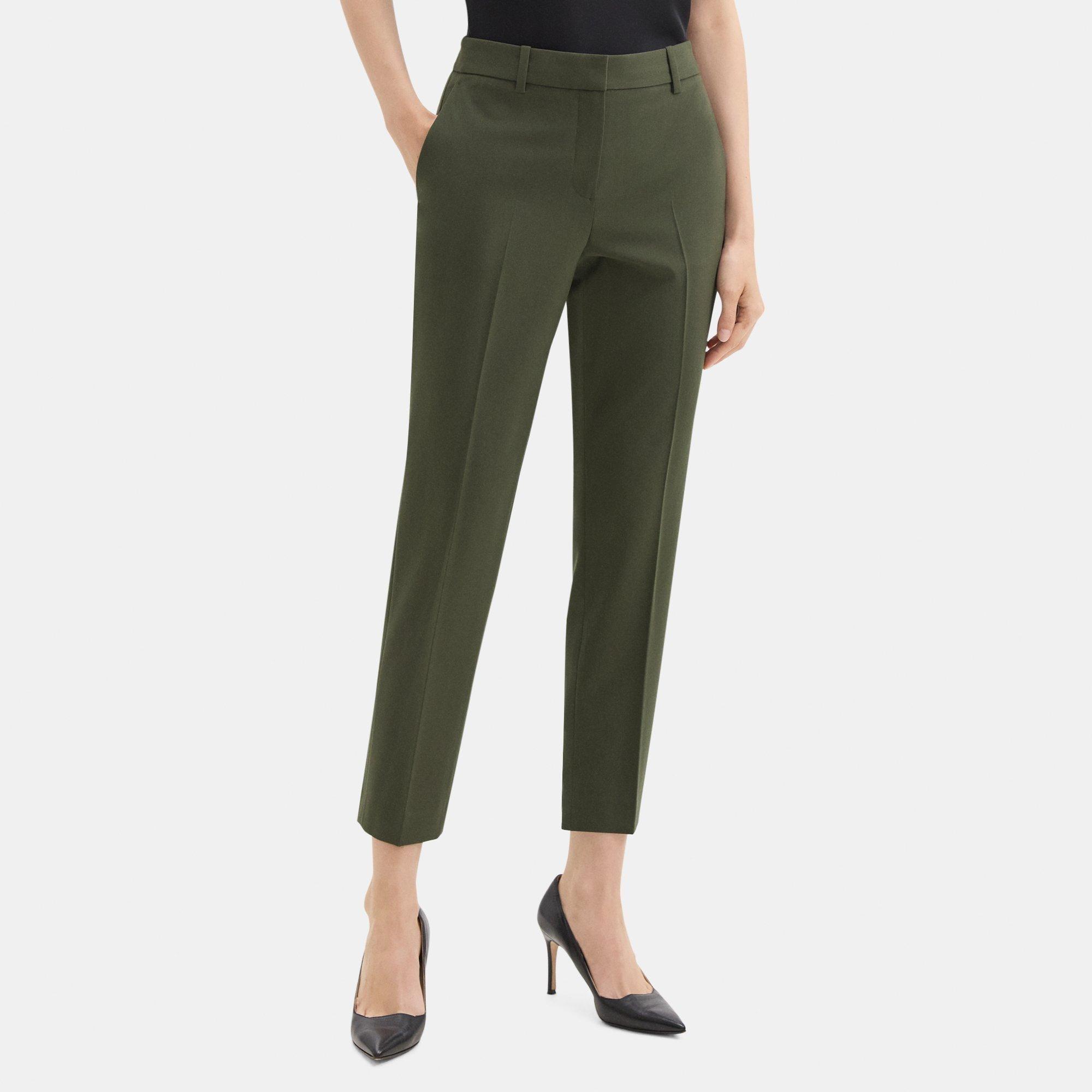 Stretch Wool Classic Crop Pant | Theory Outlet Product Image