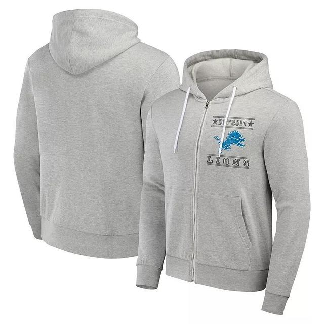 Mens NFL x Darius Rucker Collection by Fanatics Gray Detroit Lions Full-Zip Hoodie Product Image