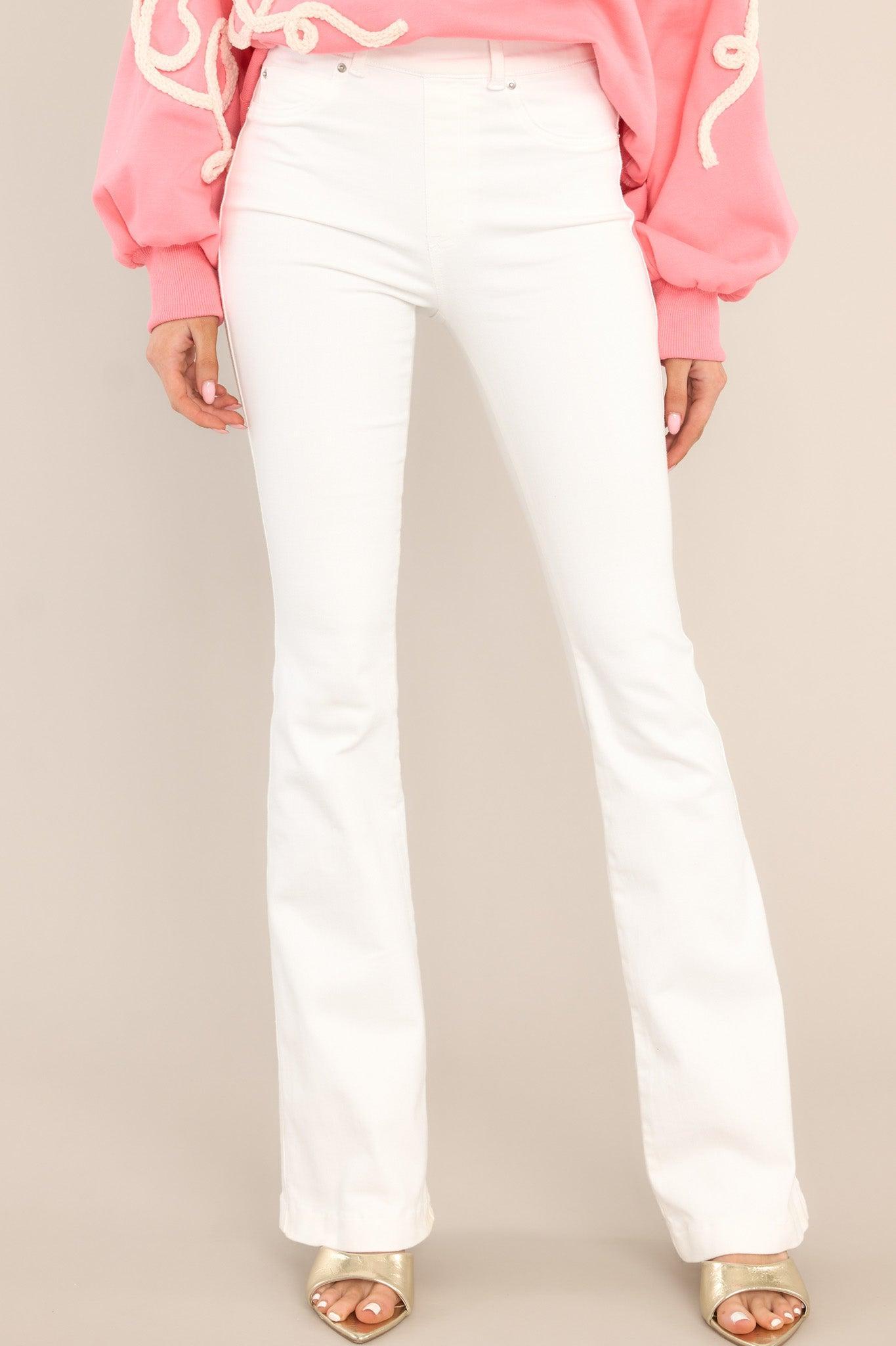 Spanx White Flare Jeans Product Image