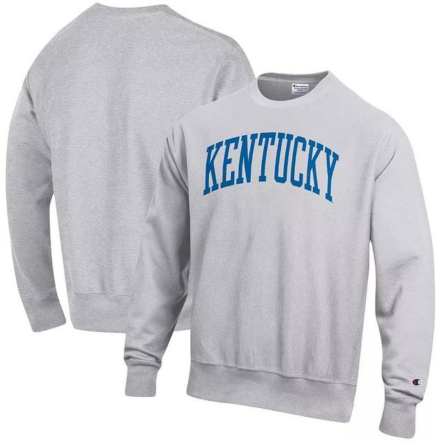 Mens Champion Heathered Gray Kentucky Wildcats Arch Reverse Weave Pullover Sweatshirt Product Image