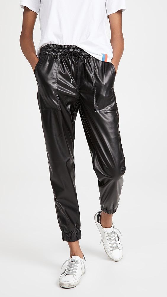 BLANKNYC Black Widow Faux Leather Joggers | Shopbop Product Image