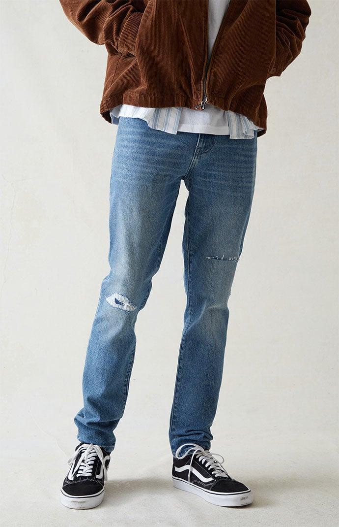 Men's Comfort Stretch Indigo Skinny Jeans 28W x 30L Product Image