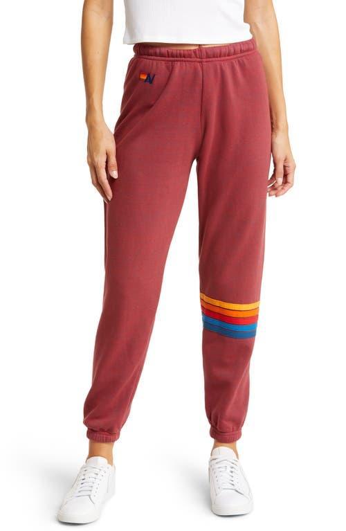 Aviator Nation Womens Rainbow Stitch Sweatpants Product Image