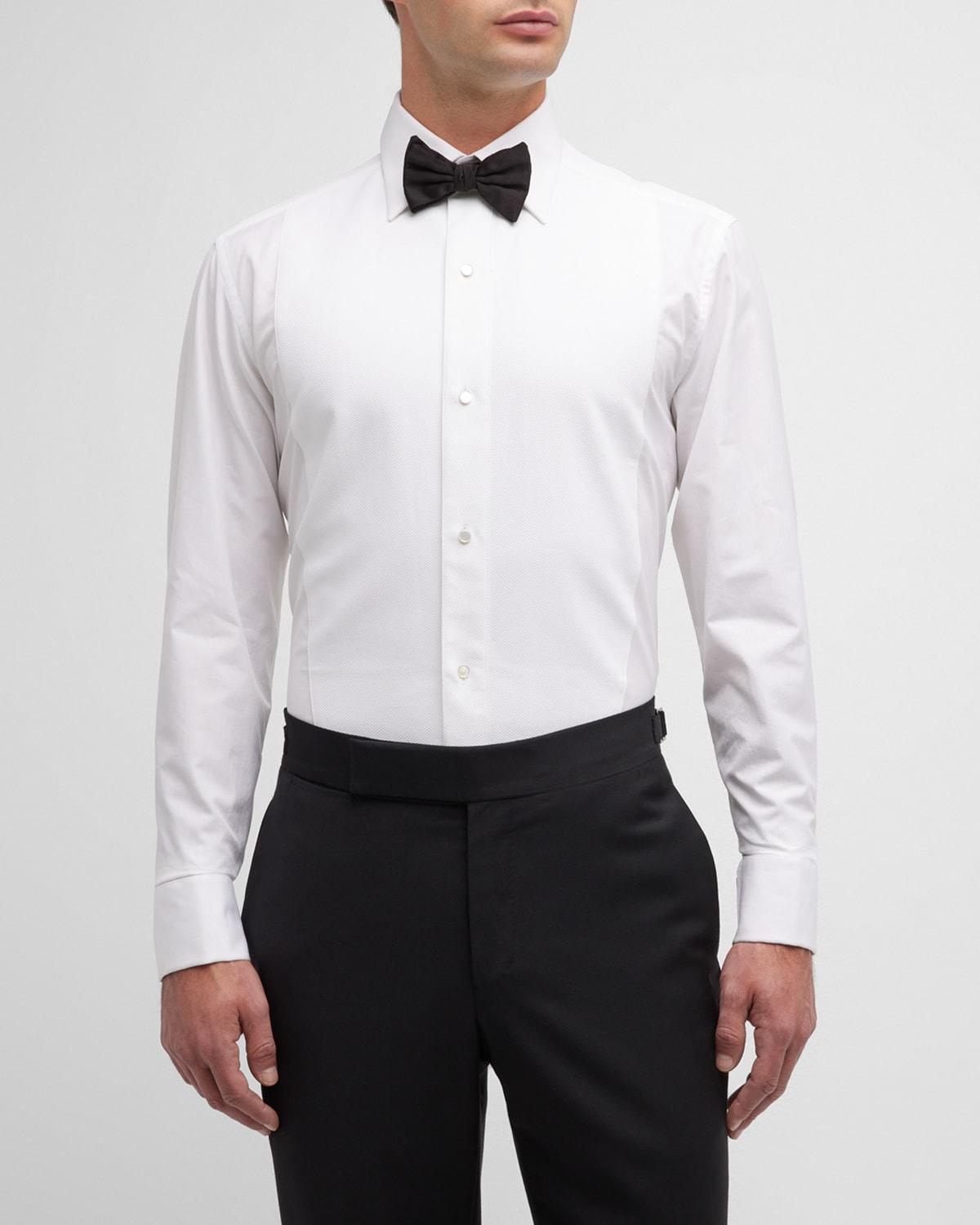 ZEGNA Regular Fit Tuxedo Shirt Product Image