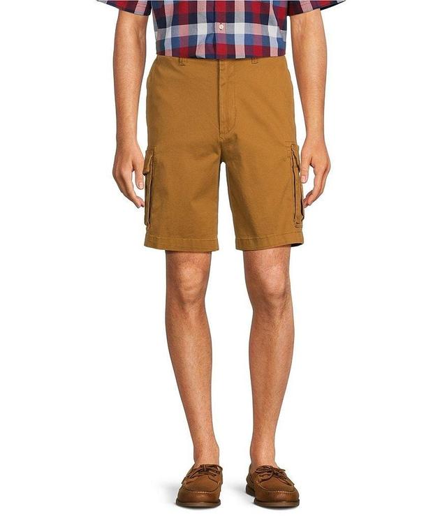 Roundtree & Yorke The R&R Classic Fit 9#double; Washed Twill Cargo Shorts Product Image