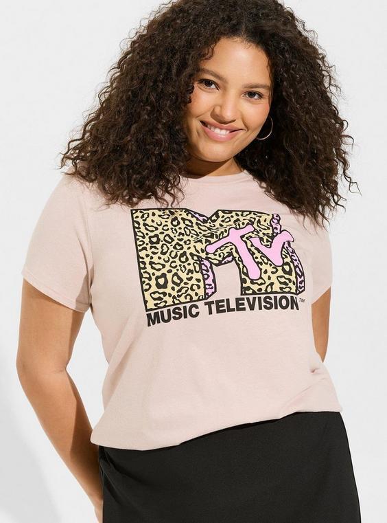 MTV Fit Cotton Crew Tee Product Image