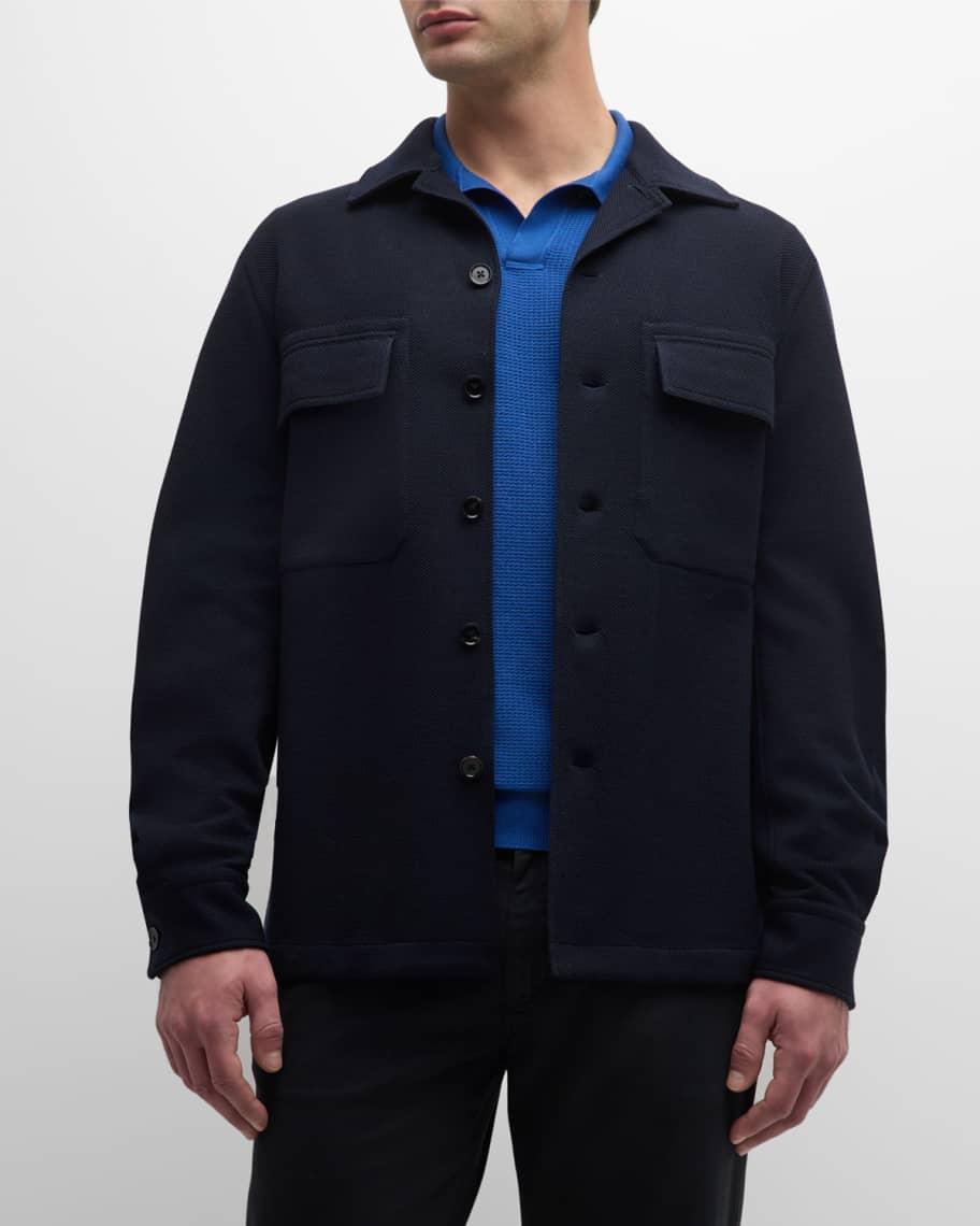 Mens Wool-Cotton High Performance Overshirt Product Image