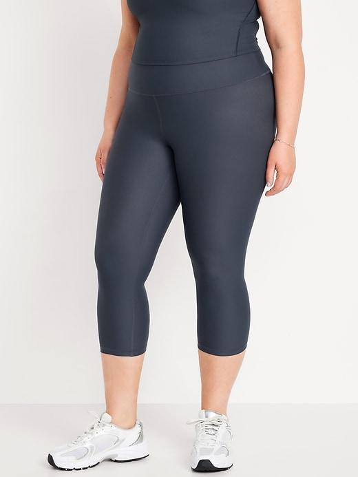 High-Waisted PowerSoft Crop Leggings Product Image