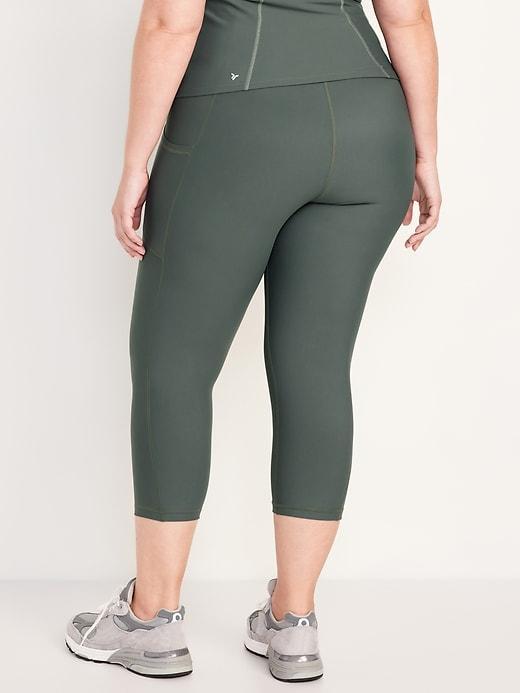 High-Waisted PowerSoft Crop Leggings Product Image