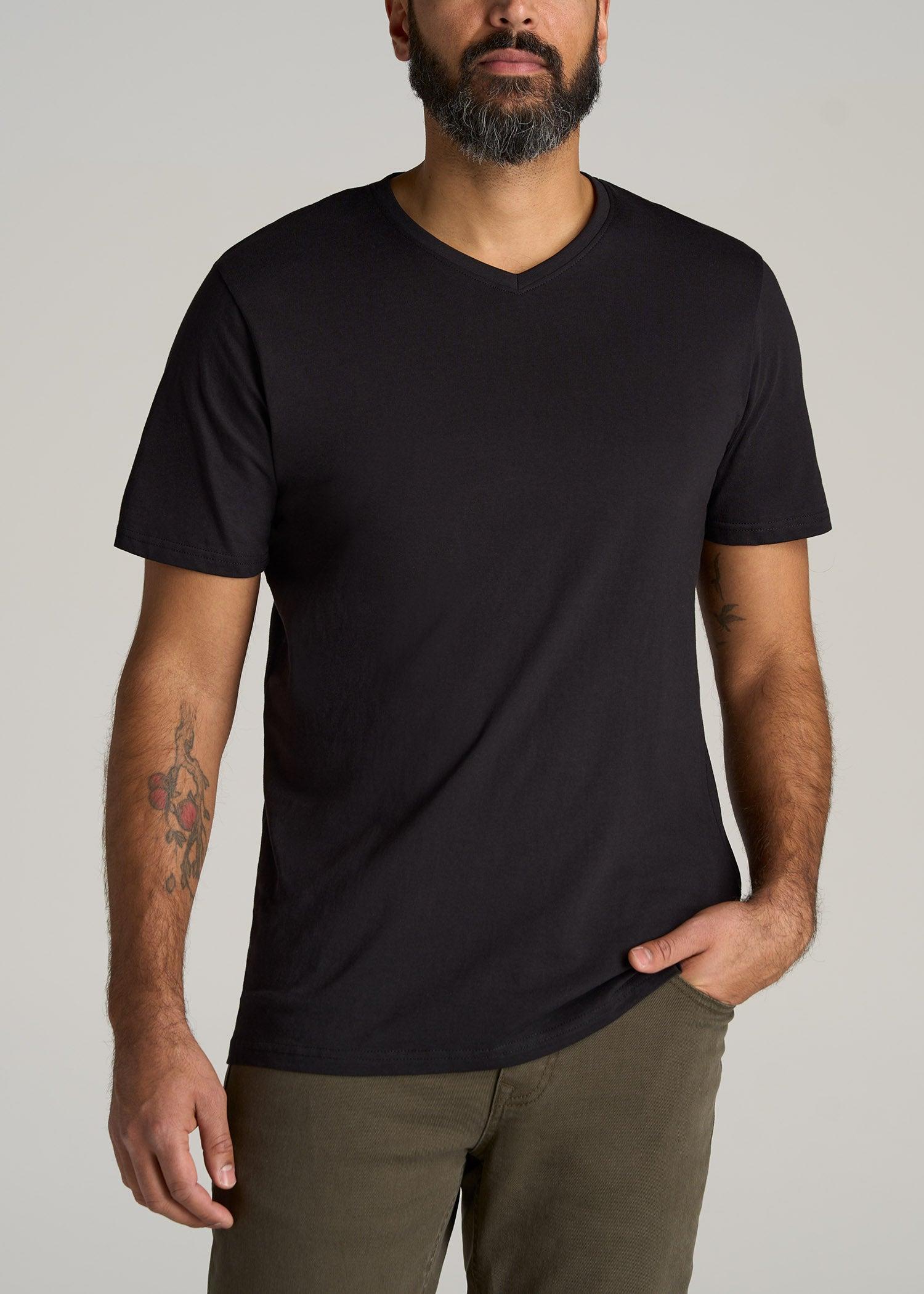 The Everyday REGULAR-FIT V-Neck Tall Men's T-Shirt in Black Male Product Image